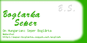 boglarka seper business card